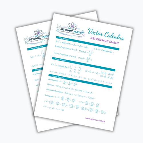 Vector Calculus Reference Sheet